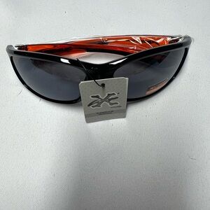 Xloop Mens Sunglasses Wrap Around Rectangular Biker Flame Design